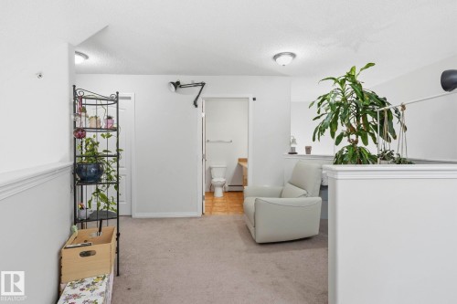 Carpeted interior area with white walls and baseboards - 426 3425 19 Street, Edmonton, AB 