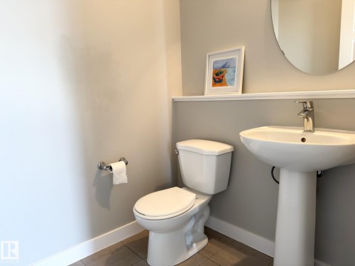 Pedestal sink with chrome faucet - 3110 Paisley Road, Edmonton, AB 