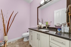 Bathroom featuring toilet and vanity - 