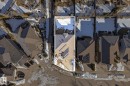 Snowy aerial view featuring a residential view - 1660 Malone Way, Edmonton, AB 