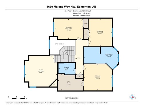 View of property floor plan - 1660 Malone Way, Edmonton, AB 
