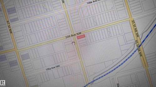 Real Estate Map. Displaying the property's geographic location and surrounding streets - 9559 106 Avenue, Edmonton, AB 