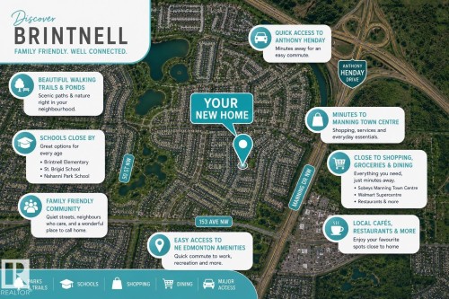Marketing Map. Illustrating the property's location and surrounding amenities - 3934 160 Avenue, Edmonton, AB 