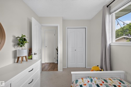 Light-toned walls with carpet flooring - 244 Knottwood Road N, Edmonton, AB 