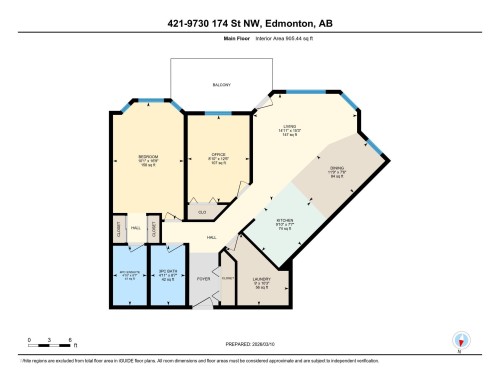 Floor plan - 421 9730 174 Street, Edmonton, AB 