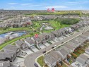 Aerial perspective showcasing a residential development with structured street layouts - 4615 175 Avenue, Edmonton, AB 