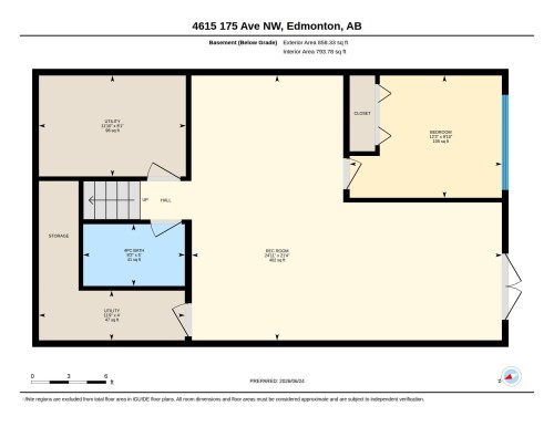 Floor plan - 4615 175 Avenue, Edmonton, AB 
