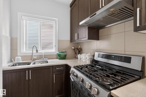 8607 Mayday Wynd, Edmonton, AB - Indoor Photo Showing Kitchen With Double Sink With Upgraded Kitchen