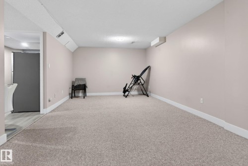 Spacious room featuring neutral carpeting and light-toned wall paint - 4615 43A Avenue, Edmonton, AB - Indoor