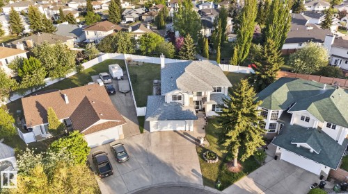 Two-story residence featuring a light-colored exterior and a multi-level roofline - 4615 43A Avenue, Edmonton, AB - Outdoor With View