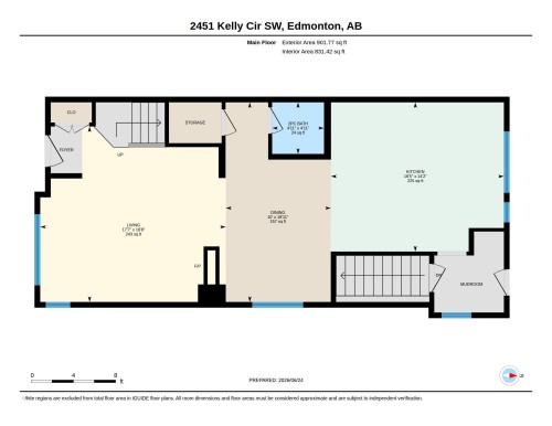 Floor plan - 2451 Kelly Circle, Edmonton, AB 