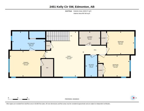 Floor plan - 2451 Kelly Circle, Edmonton, AB 