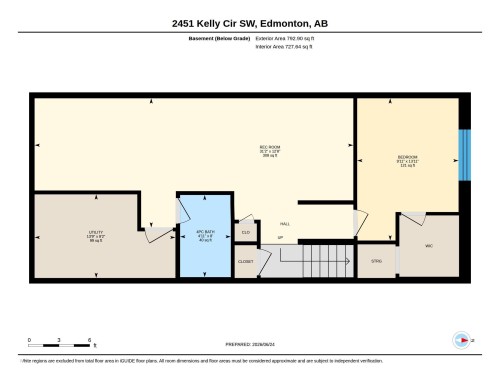 Floor plan - 2451 Kelly Circle, Edmonton, AB 