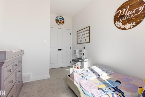 White-painted walls and light gray carpet throughout - 7 Tenor Link, Spruce Grove, AB 