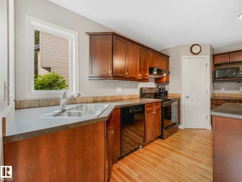 Image quality insufficient for description - 1325 Latta Crescent, Edmonton, AB - Indoor Photo Showing Kitchen With Double Sink
