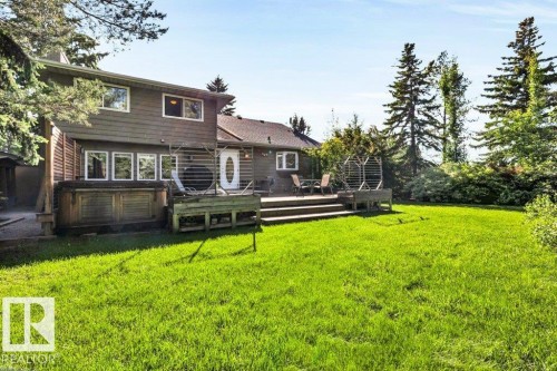 Expansive green lawn with mature perimeter trees - 11742 29 Avenue, Edmonton, AB 