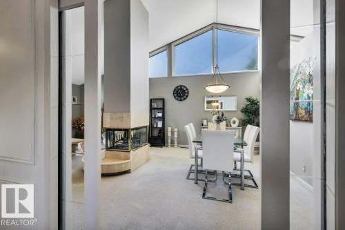 Vaulted ceiling with high windows for ample natural light - 11742 29 Avenue, Edmonton, AB 