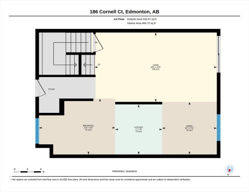 Floor plan - 186 Cornell Crest, Edmonton, AB 