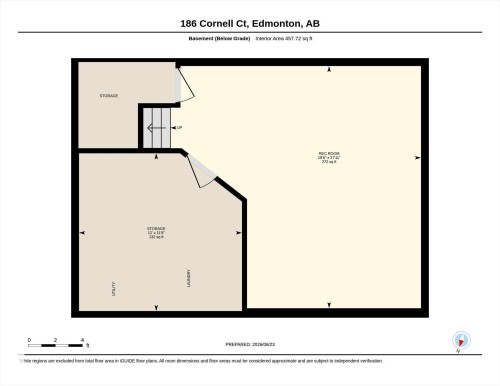 Floor plan - 186 Cornell Crest, Edmonton, AB 