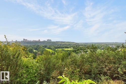 Expansive natural landscape with lush greenery and distant city structures - #602 12303 Jasper Av Nw, Edmonton, AB - Outdoor With View