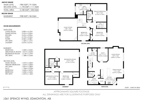 Floor plan - 3061 Spence Wynd, Edmonton, AB 