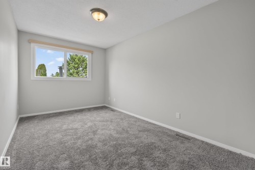 Neutral gray walls complemented by gray carpeting - 2712 104 Street, Edmonton, AB 