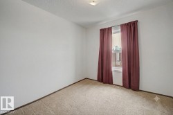 Light-filled room featuring neutral wall paint, textured ceiling, a single window, and carpet flooring - 