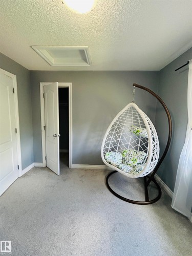 Light gray carpeted flooring paired with neutral gray walls - 89 12050 17 Avenue, Edmonton, AB 
