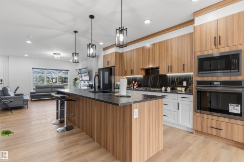 4373 37 Street, Beaumont, AB - Indoor Photo Showing Kitchen With Upgraded Kitchen