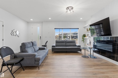 4373 37 Street, Beaumont, AB - Indoor Photo Showing Living Room