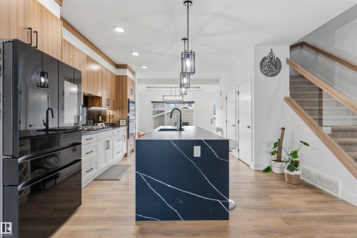 4373 37 Street, Beaumont, AB - Indoor Photo Showing Kitchen With Upgraded Kitchen