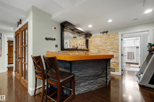 13850 Ravine Drive, Edmonton, AB - Indoor Photo Showing Other Room With Fireplace