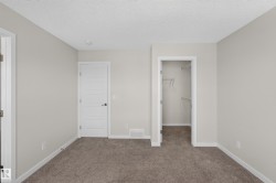 Neutral-toned room featuring plush carpet flooring - 