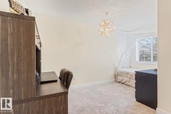 Neutral-toned room with light beige wall paint, textured ceiling, and gray carpet flooring - 