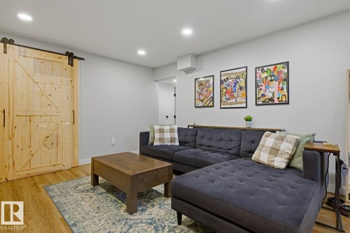 Well lit, open-concept living space with recessed LED lighting - 10328 73 Street, Edmonton, AB 
