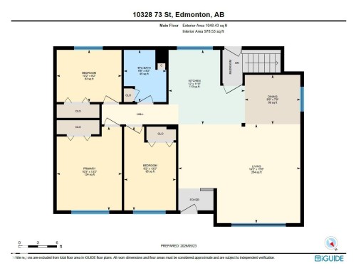 Main floor plan - 10328 73 Street, Edmonton, AB 