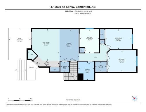 Floor plan - #47 2505 42 St Nw, Edmonton, AB 