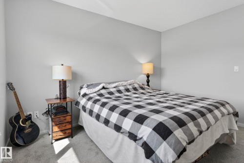Bedroom featuring light gray wall paint and gray carpet flooring - 3456 Cutler Crescent, Edmonton, AB - Indoor Photo Showing Bedroom