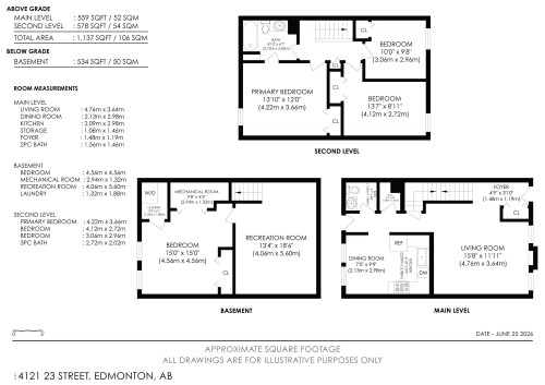 Floor plan - 14121 23 Street, Edmonton, AB 