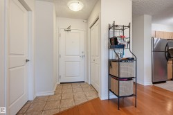 Entryway featuring tiled flooring, a flush-mount ceiling light, and a double-panel entry door - 