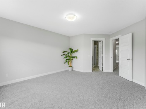 Spacious room featuring light gray carpeting and freshly painted walls - 20507 99 Avenue, Edmonton, AB - Indoor Photo Showing Other Room
