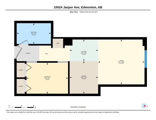 Floor plan - 404 10024 Jasper Avenue, Edmonton, AB 