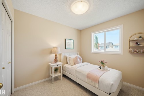 Windowed room with light-toned walls and plush carpeting - 7838 Schmid Place Nw, Edmonton, AB 