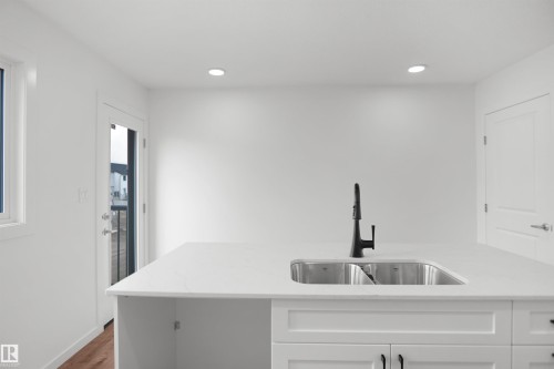 1320 9 Street Nw, Edmonton, AB - Indoor Photo Showing Kitchen With Double Sink