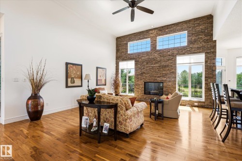 3 Blackhawk Drive, Rural Parkland County, AB - Indoor With Fireplace
