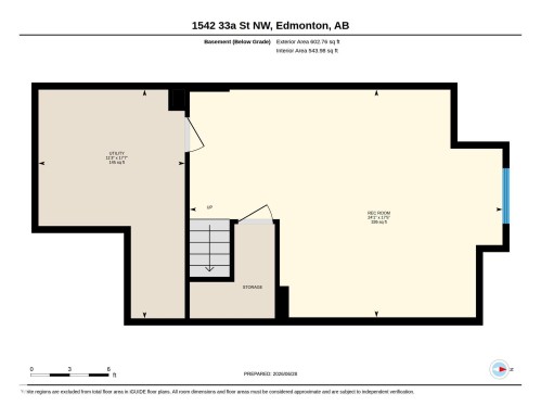 Floor plan - 1542 33A St Nw, Edmonton, AB 