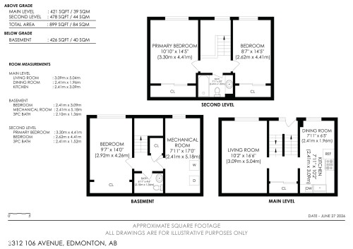 Floor plan - 3312 106 Avenue, Edmonton, AB 