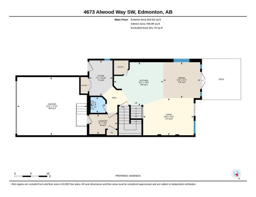 Floor plan - 4673 Alwood Way, Edmonton, AB 