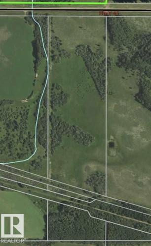 Plat Map. Illustrating property boundaries and geographic features - Hwy 45 Rr110, Rural Two Hills County, AB 