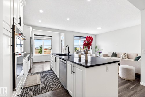 2255 Donaghey Way, Edmonton, AB - Indoor Photo Showing Kitchen With Upgraded Kitchen